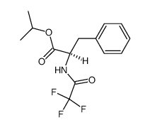 (R)-3-Phenyl-2-(2,2,2-trifluoro-acetylamino)-propionic acid isopropyl ester Structure