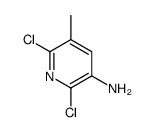 2,6-二氯-5-甲基吡啶-3-胺结构式