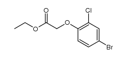 2-(4-溴-2-氯苯氧基)乙酸乙酯结构式