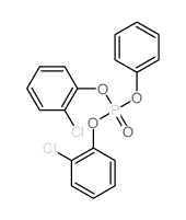 Phosphoric acid, bis(o-chlorophenyl) phenyl ester (8CI) Structure