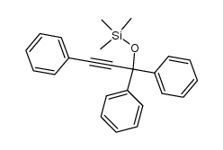 trimethyl-(1,1,3-triphenylprop-2-ynyloxy)silane结构式