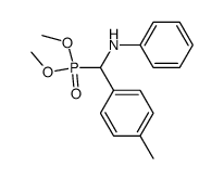 dimethyl (4-methylphenyl)(N-phenylamino)methylphosphonate Structure