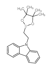 2-(9H-咔唑基)乙基硼酸频哪醇酯结构式