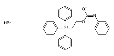 triphenyl-[2-(phenylcarbamoyloxy)ethyl]phosphanium,bromide Structure