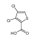 3,4-二氯噻吩-2-羧酸结构式