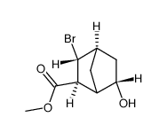 (2S,3S,4R,6S)-3-Bromo-6-hydroxy-bicyclo[2.2.1]heptane-2-carboxylic acid methyl ester Structure