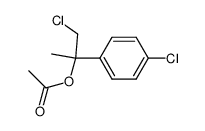 Acetic acid 2-chloro-1-(4-chloro-phenyl)-1-methyl-ethyl ester Structure