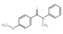 4-methoxy-N-methyl-N-phenyl-benzenecarbothioamide Structure