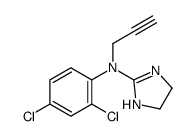 N-(2,4-dichlorophenyl)-N-prop-2-ynyl-4,5-dihydro-1H-imidazol-2-amine Structure