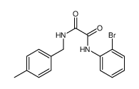 N'-(2-bromophenyl)-N'-[(4-methylphenyl)methyl]oxamide Structure
