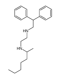N-(2,2-diphenylethyl)-N'-heptan-2-ylethane-1,2-diamine结构式