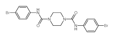 N,N-bis(4-bromophenyl)piperazine-1,4-dicarboxamide Structure