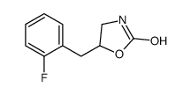 5-[(2-fluorophenyl)methyl]-1,3-oxazolidin-2-one Structure