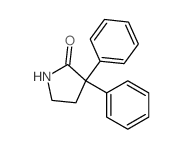 2-Pyrrolidinone,3,3-diphenyl-结构式