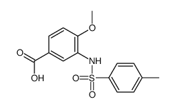 4-methoxy-3-[(4-methylphenyl)sulfonylamino]benzoic acid Structure