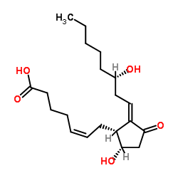 9alpha,15s-dihydroxy-11-oxo-prosta-5z,12e-dien-1-oic acid Structure
