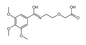 2-[2-[(3,4,5-trimethoxybenzoyl)amino]ethoxy]acetic acid Structure