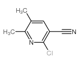 2-氯-3-氰基-5,6-二甲基吡啶结构式