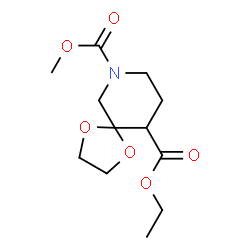10-ethyl 7-methyl 1,4-dioxa-7-azaspiro[4.5]decane-7,10-dicarboxylate picture