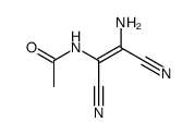 N-((Z)-2-amino-1,2-dicyanoethenyl)acetamide结构式