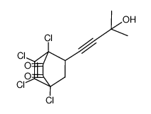 1,4,5,6-Tetrachloro-7-(3-hydroxy-3-methyl-but-1-ynyl)-bicyclo[2.2.2]oct-5-ene-2,3-dione Structure