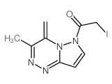 2-iodo-1-(3-methyl-2-methylidene-1,4,5,9-tetrazabicyclo[4.3.0]nona-3,5,7-trien-9-yl)ethanone Structure