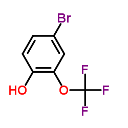 4-溴-2-(三氟甲氧基)苯酚结构式