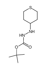 tert-butyl 2-(tetrahydro-2H-thiopyran-4-yl)hydrazine-1-carboxylate Structure
