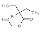Butanoic acid,2-bromo-2-ethyl-,ethyl ester structure