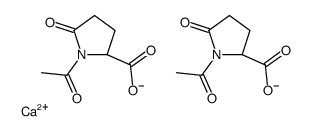 calcium bis(1-acetyl-5-oxo-L-prolinate) Structure