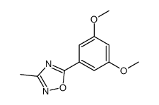5-(3,5-dimethoxyphenyl)-3-methyl-1,2,4-oxadiazole结构式