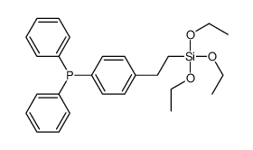 diphenyl-[4-(2-triethoxysilylethyl)phenyl]phosphane结构式