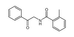 2-methyl-benzoic acid phenacylamide Structure