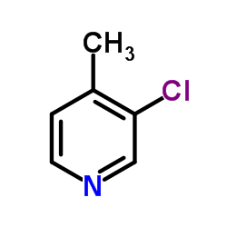 3-氯-4-甲基吡啶结构式