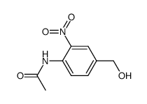 4-(hydroxymethyl)-2-nitroacetanilide结构式