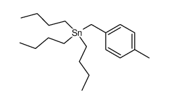 (p-Me-benzyl)tributylstannane Structure