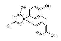 5-(4-hydroxy-3-methylphenyl)-5-(4-hydroxyphenyl)imidazolidine-2,4-dione Structure