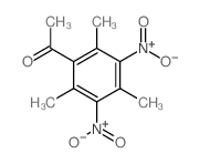 1-(2,4,6-trimethyl-3,5-dinitro-phenyl)ethanone结构式