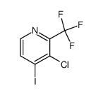 3-chloro-4-iodo-2-(trifluoromethyl)pyridine结构式