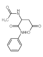 Butanoic acid,3-(acetylamino)-4-oxo-4-(phenylamino)- Structure