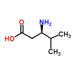 (r)-3-amino-4-methylpentanoic acid Structure