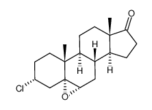 3α-chloro-5α,6α-epoxy-androstan-17-one结构式