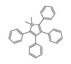 1,1-dimethyl-2,3,4,5-tetraphenylsilole结构式