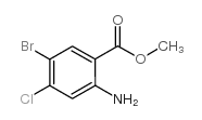 2-氨基-5-溴-4-氯苯甲酸甲酯结构式