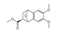 2-endo-carbomethoxy-1,4-epoxy-6,7-dimethoxy-1,2,3,4-tetrahydronaphthalene结构式