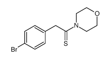 ETHANETHIONE, 2-(4-BROMOPHENYL)-1-(4-MORPHOLINYL)- Structure