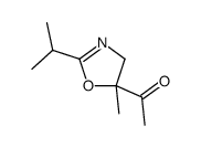 Ethanone, 1-[4,5-dihydro-5-methyl-2-(1-methylethyl)-5-oxazolyl]- (9CI) Structure