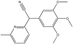(6-Methyl-pyridin-2-yl)-(3,4,5-trimethoxy-phenyl)-acetonitrile结构式