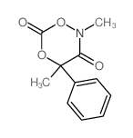 2H-1,5,2-Dioxazine-3,6(4H)-dione,2,4-dimethyl-4-phenyl- Structure