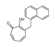 2-hydroxy-3-(naphthalen-1-ylmethyl)cyclohepta-2,4,6-trien-1-one Structure